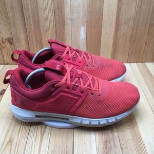 Under Armour Shoes Men 11.5 Light Red Low Top HOVR CTR Athletic Run Train 1614